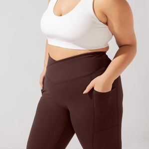 Popflex crisscross hourglass pocket leggings